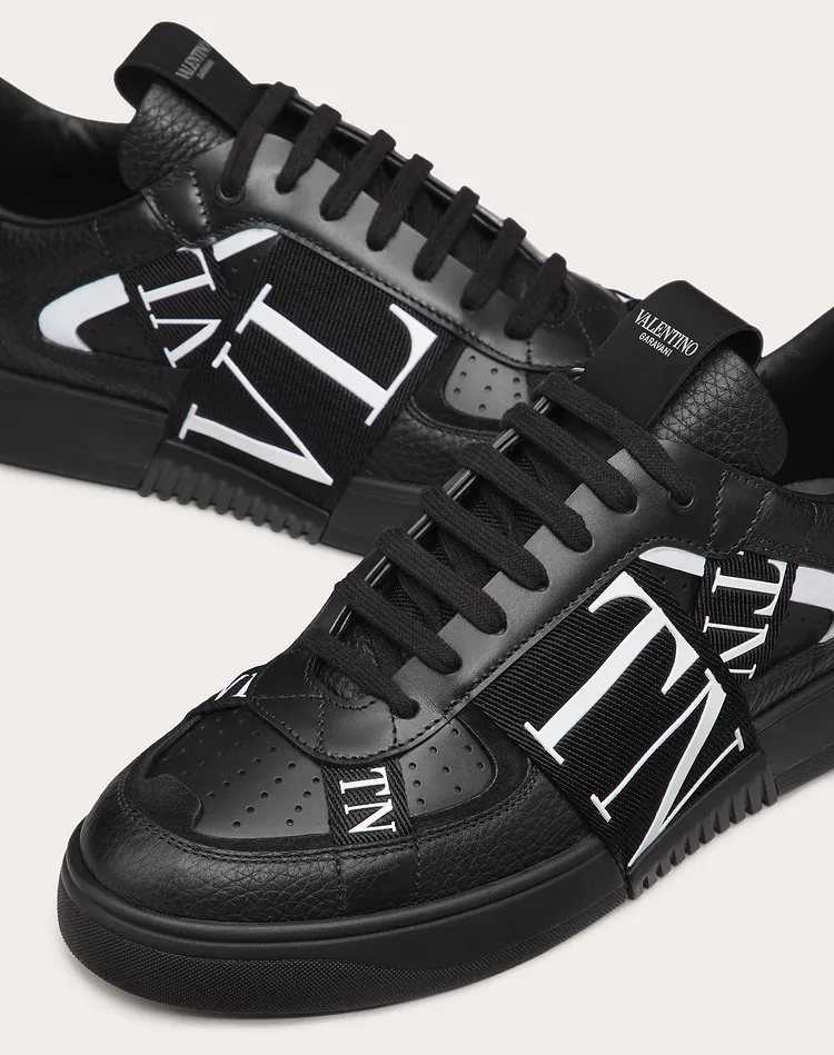  Giày Nam Valentino VL7N Low Top Calfskin 'Black' 