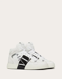  Giày Nam Valentino Mid Top Calfskin VL7N 'White Black' 