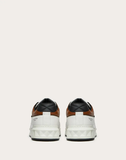  Giày Nam Valentino One Stud Low Top Nappa 'Brown White' 