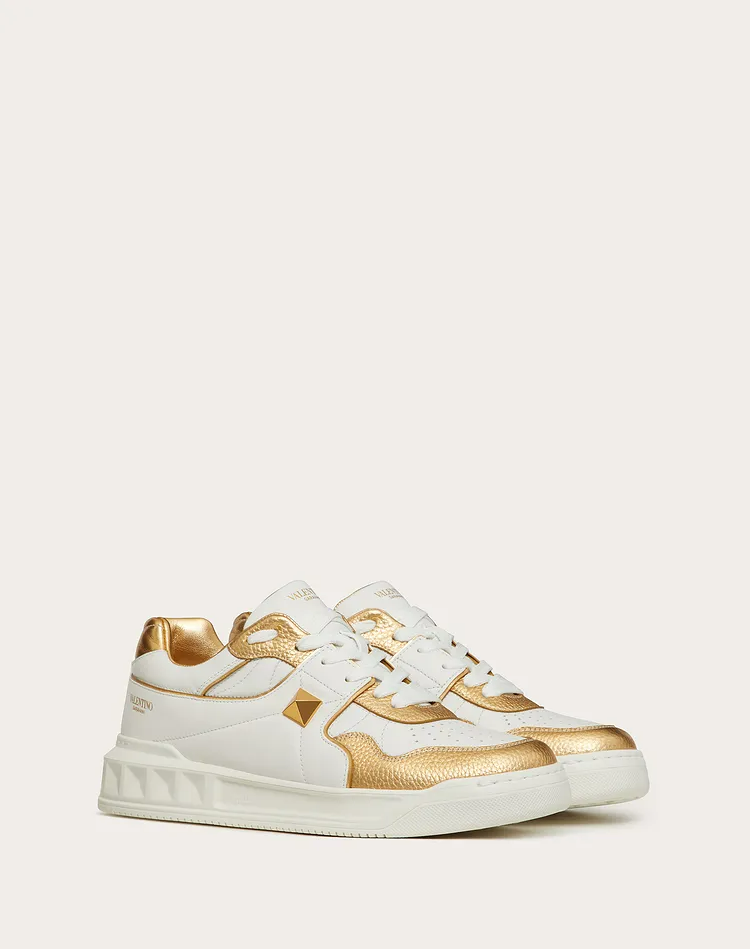  Giày Nam Valentino One Stud Nappa Antique 'Brass' 