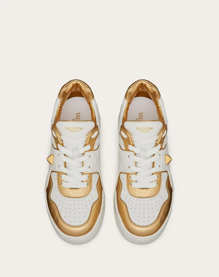  Giày Nam Valentino One Stud Nappa Antique 'Brass' 