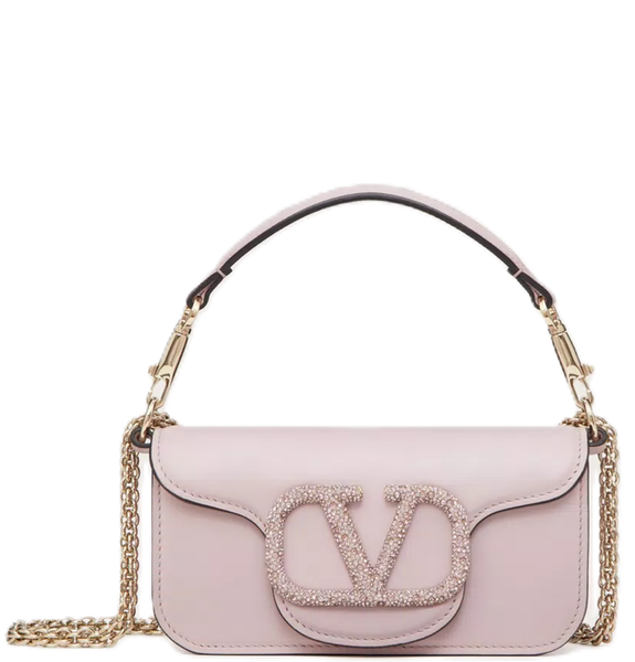  Túi Nữ Valentino Locò Small Jewel Logo 'Water Lilac' 