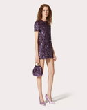  Túi Nữ Valentino Small Carry Secrets Embroidered 'Amethyst' 