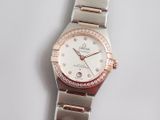  Đồng Hồ Nữ Omega Constellation Manhattan Automatic Chronometer Diamond Silver Dial 'Silver' 