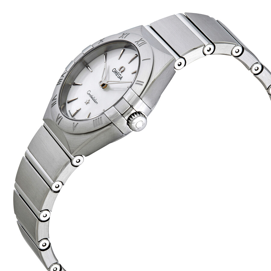  Đồng Hồ Nữ OMEGA Constellation Quartz 'White' Mother of Pearl Dial 
