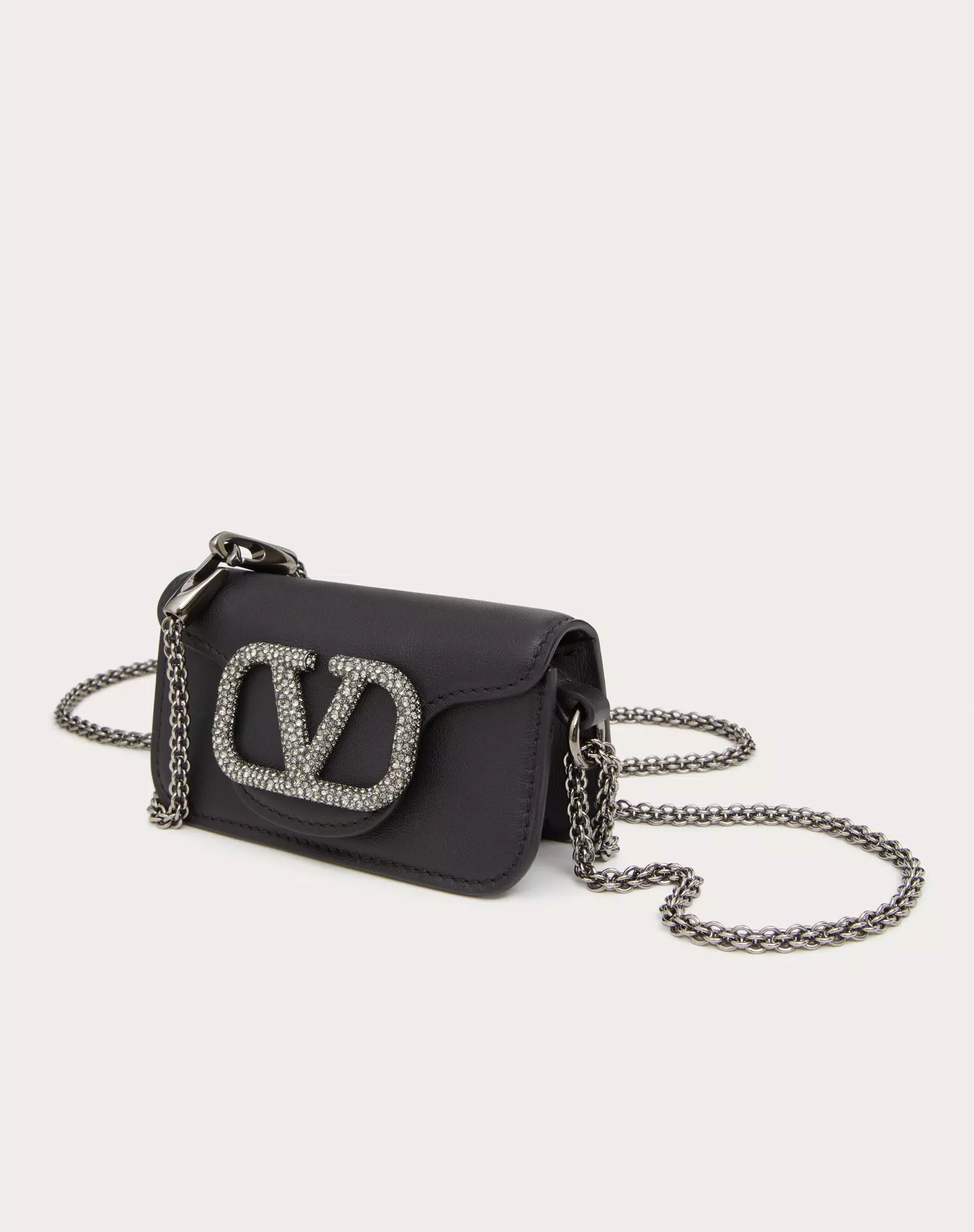  Túi Nữ Valentino Locò Chain And Jewel Logo 'Black' 
