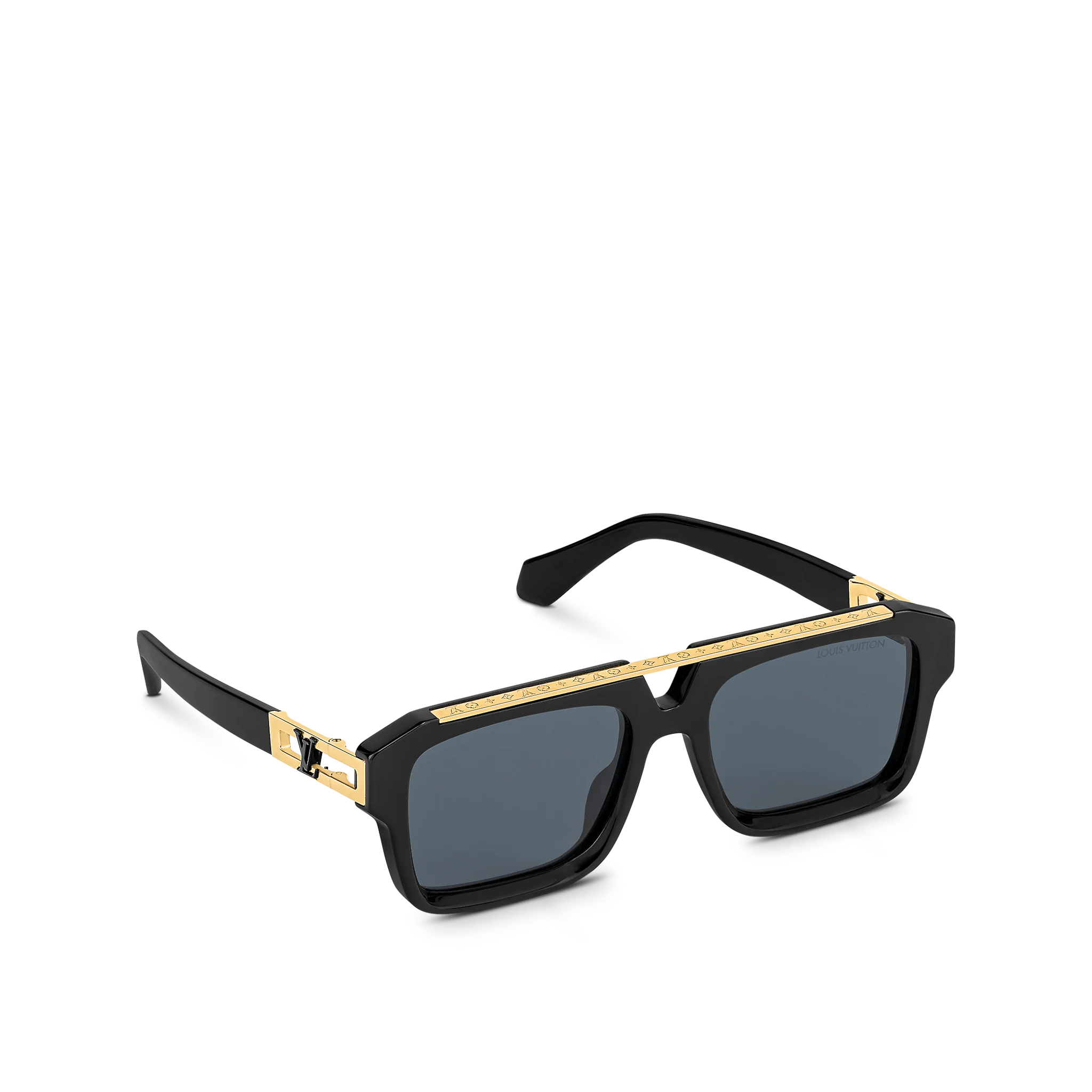 Kính Nam Louis Vuitton Mascot Pilot Square 'Black'