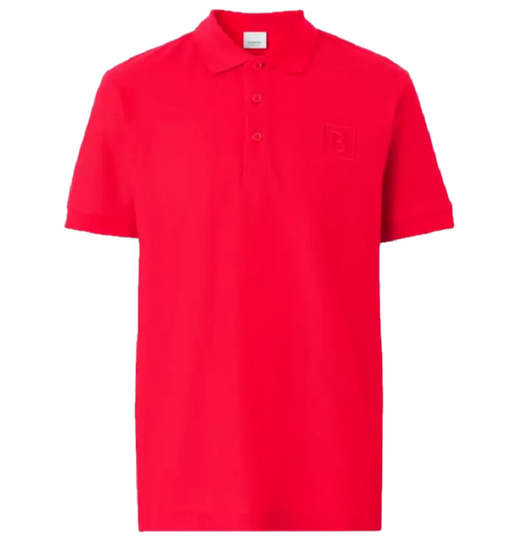  Áo Burberry B Logo-emboirdered Polo 'Red' 