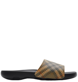  Dép Nam Burberry Check Dive Slides 'Sand' 