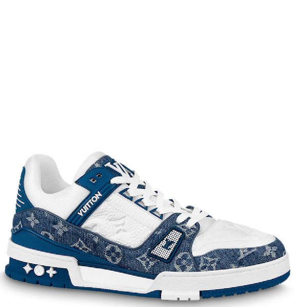  Giày Nam Louis Vuitton LV Trainers 'Blue' 