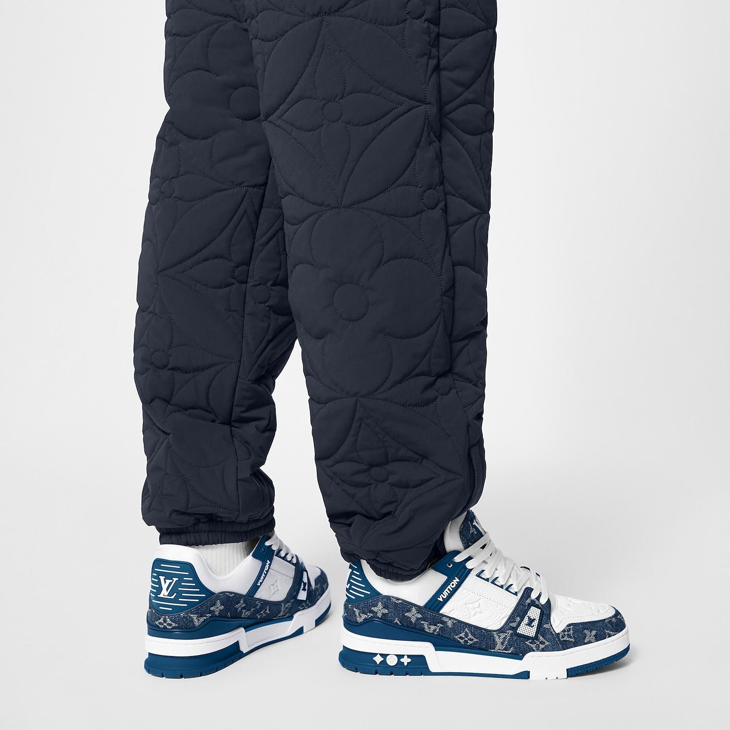  Giày Nam Louis Vuitton LV Trainers 'Blue' 