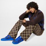  Giày Nam Louis Vuitton LV Trainers 'Blue' 