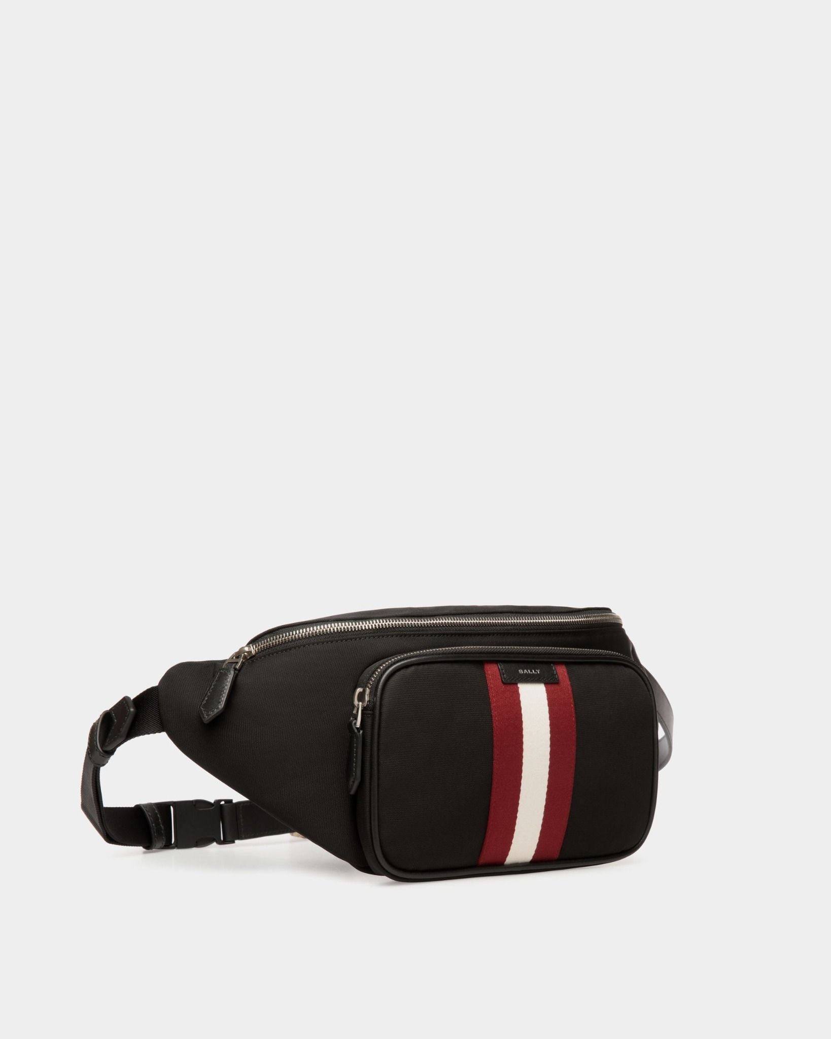  Túi Bally Code Belt Bag In Nylon 'Black' 