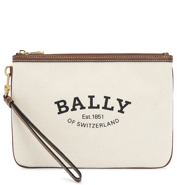  Túi Nữ Bally Shared Clutch 'Ivory' 