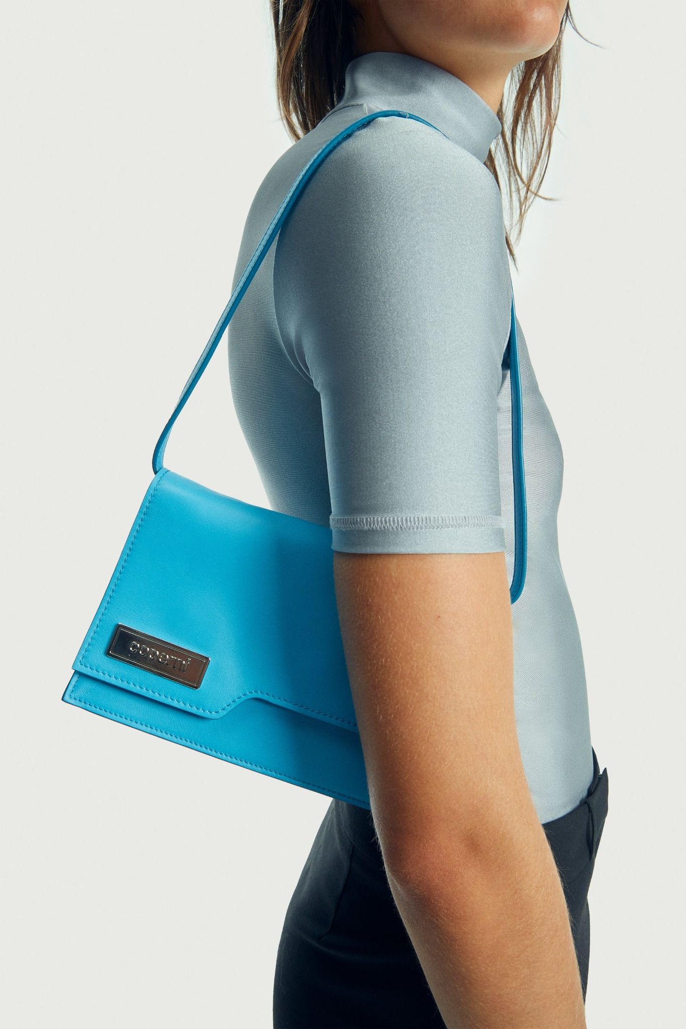  Túi Nữ Coperni Mini Folder Bag 'Blue' 
