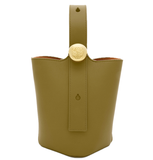  Túi Nữ Loewe Mini Pebble Bucket 'Olive' 