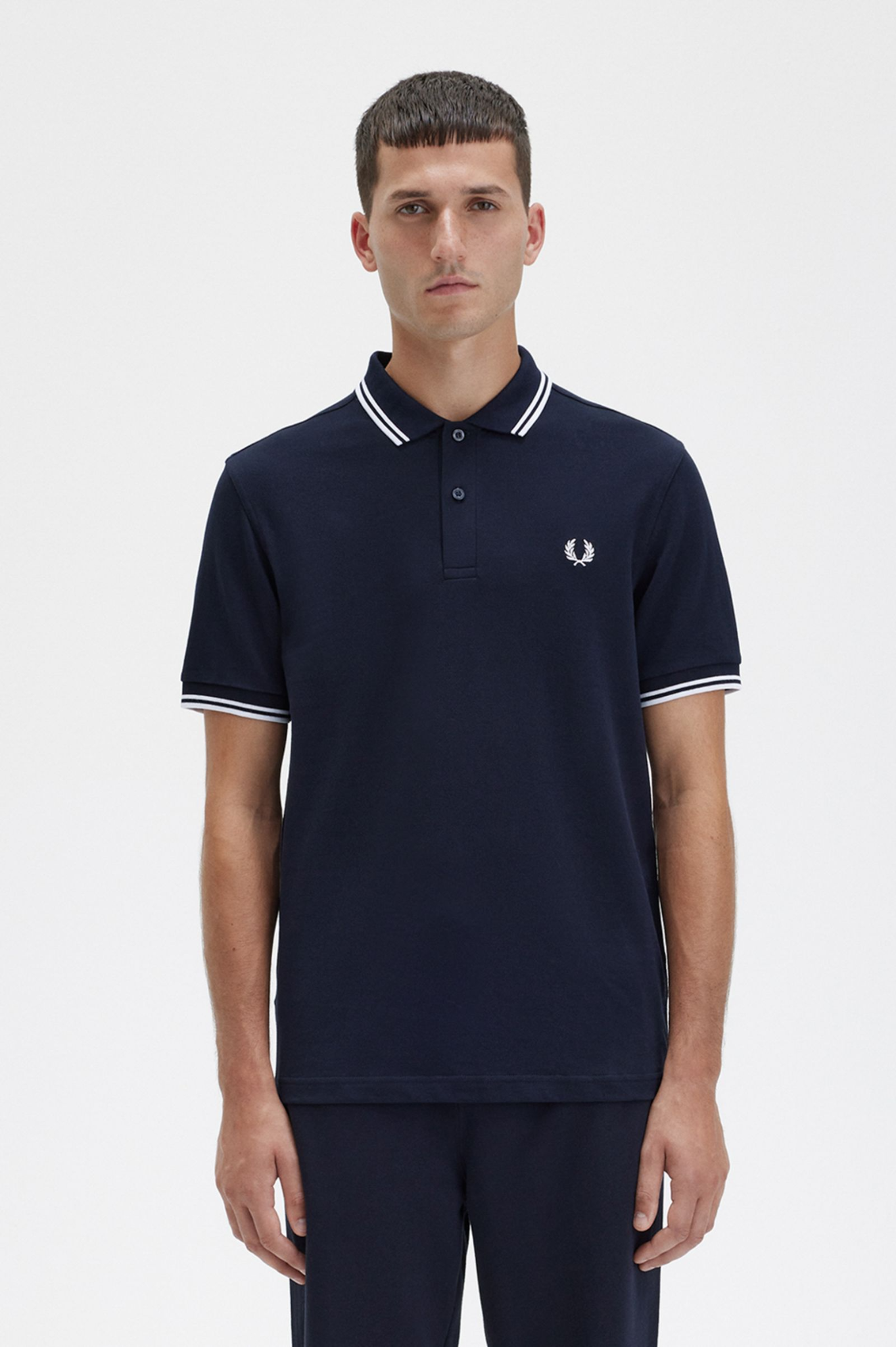 Áo Nam Fred Perry M3600 Polo Shirt 'Navy White' – LUXITY