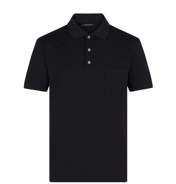  Áo Nam Louis Vuitton Half Damier Polo 'Black' 