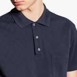  Áo Nam Louis Vuitton Half Damier Polo 'Navy' 
