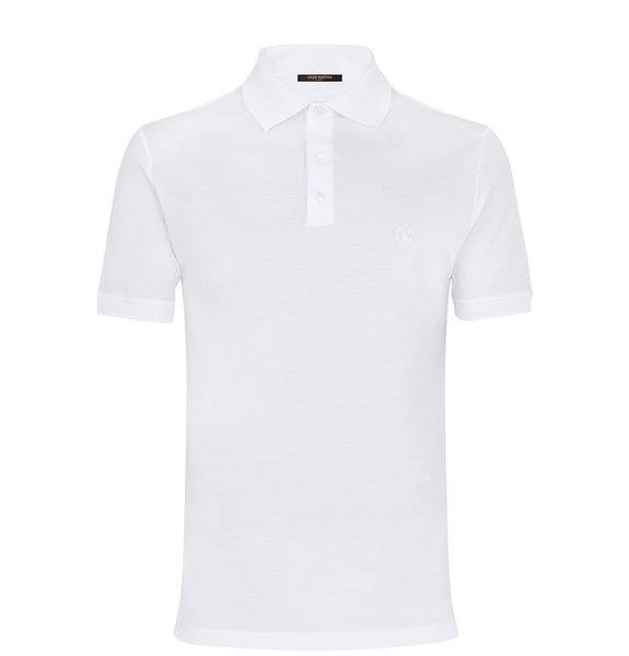 Áo Nam Louis Vuitton Short-Sleeved Polo 'White' 