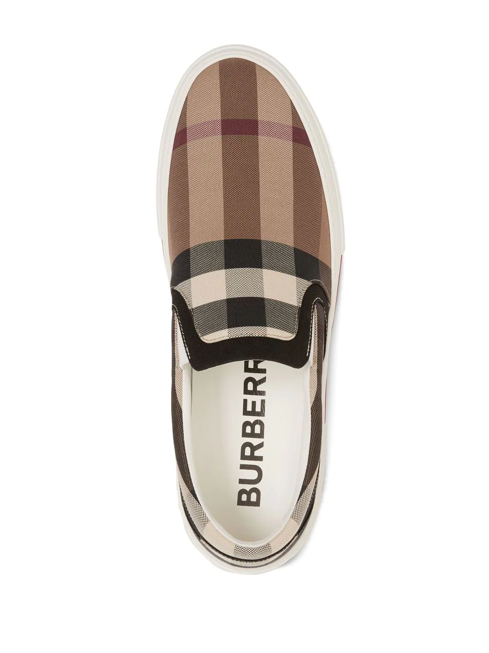 Giày Nam Burberry Checked Slip-on 'Brown' 8056762 – LUXITY