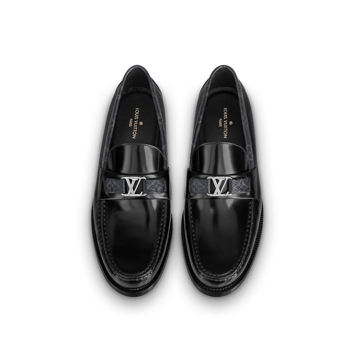  Giày Nam Louis Vuitton Major Loafers 'Black' 