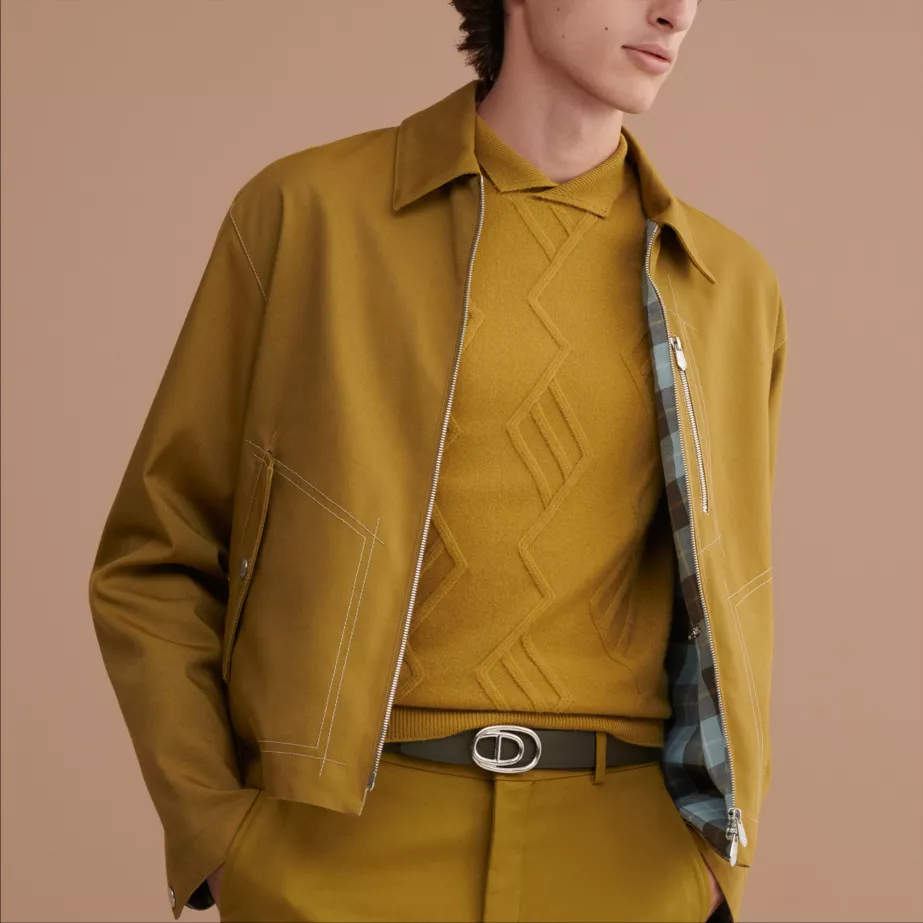  Mặt Thắt Lưng Nam Hermes Odyssee 'Silver' 