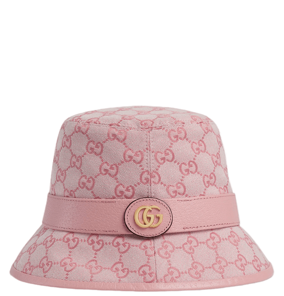 Mũ Nữ Gucci Canvas Bucket Hat 'Pink' 
