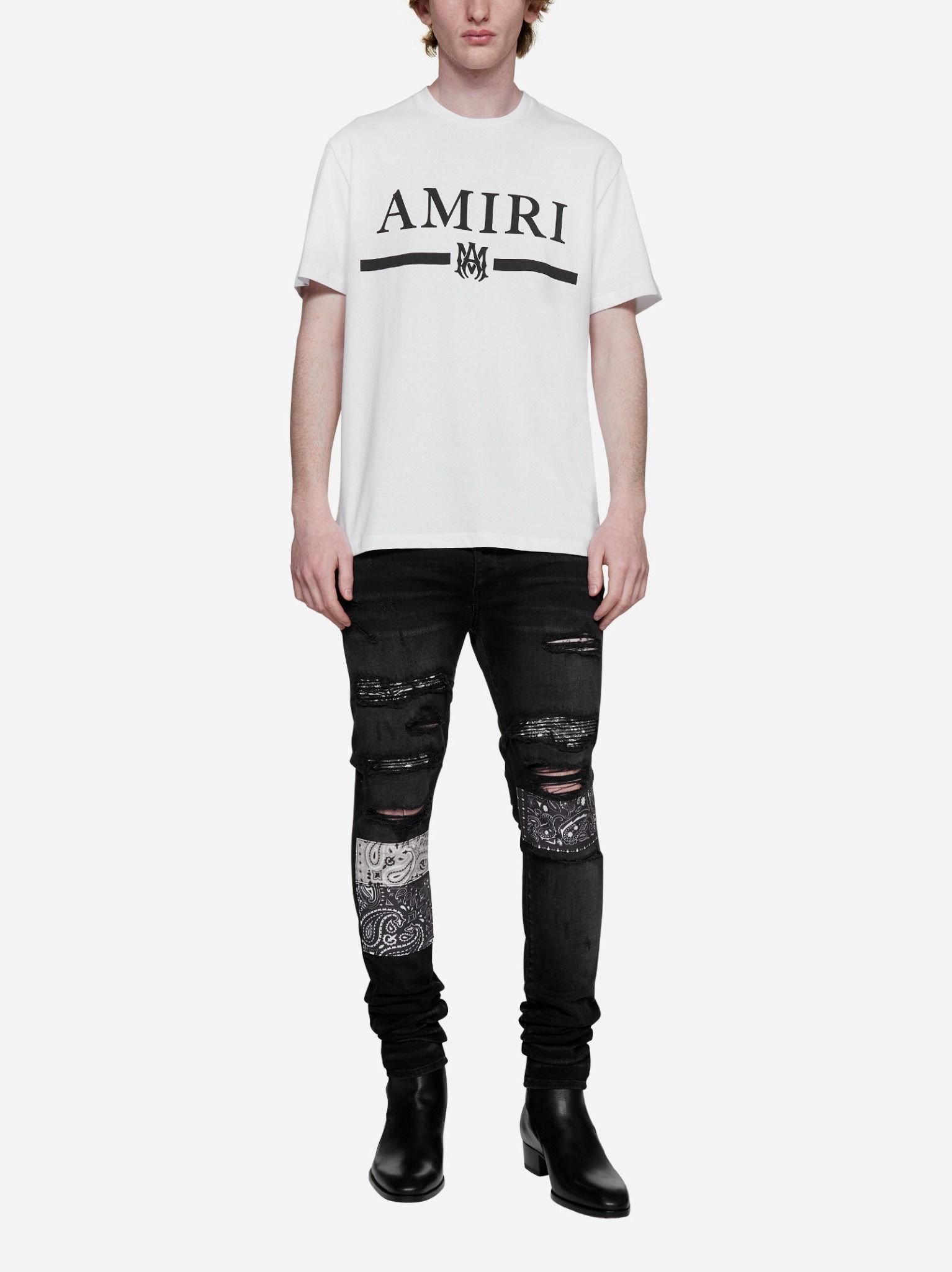 Áo Nam Amiri Logo Cotton Tee 'White' MJL004-100 – LUXITY