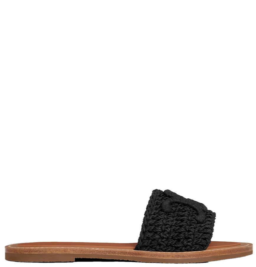  Dép Nữ Celine Lympia Mule 'Black' 