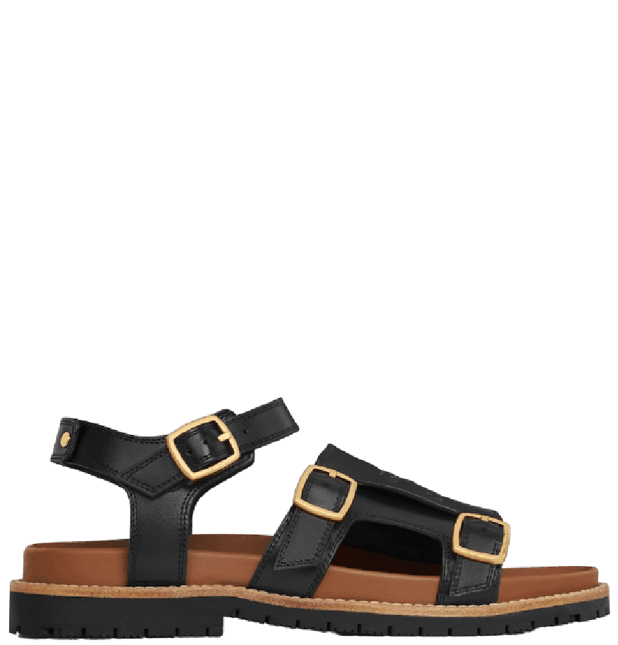  Dép Nữ Celine Mino Sandal 'Black' 