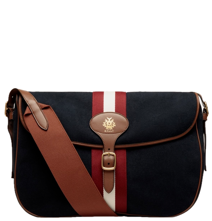  Túi Bally Beckett Crossbody Bag In 'Navy' 