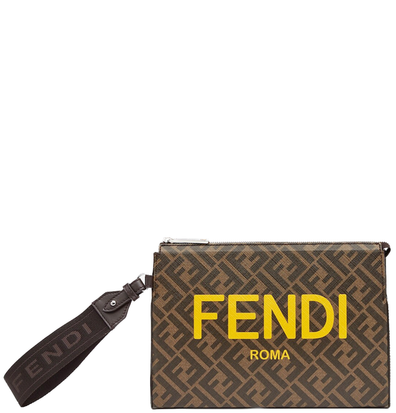  Túi Nam Fendi Clutch Pack 'Brown' 