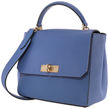  Túi Nữ Bally B Turnlock Leather 'Blue' 