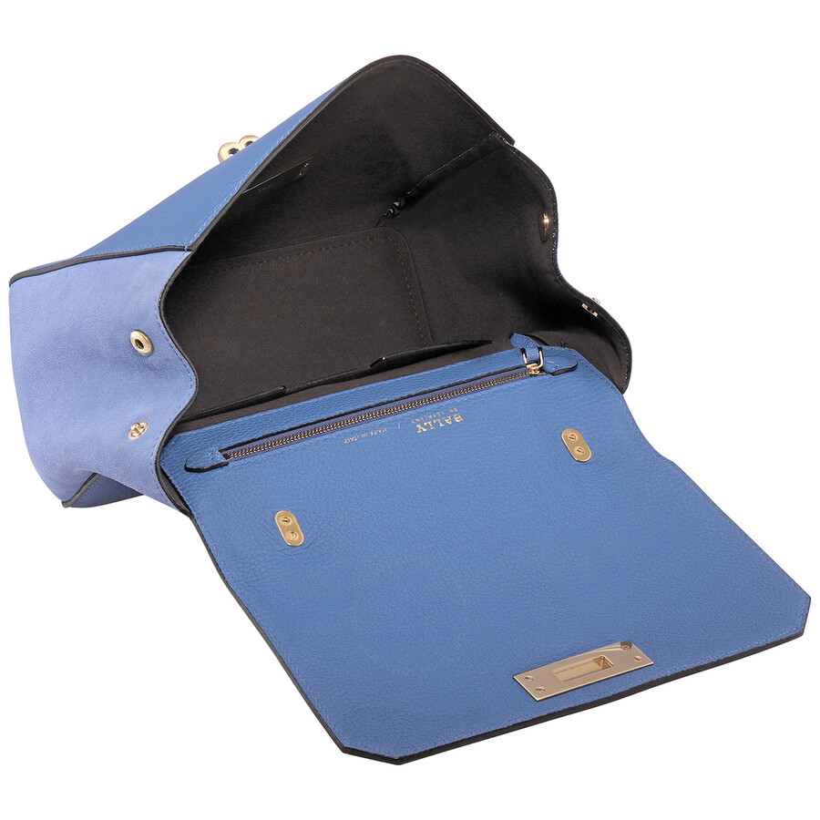  Túi Nữ Bally B Turnlock Leather 'Blue' 