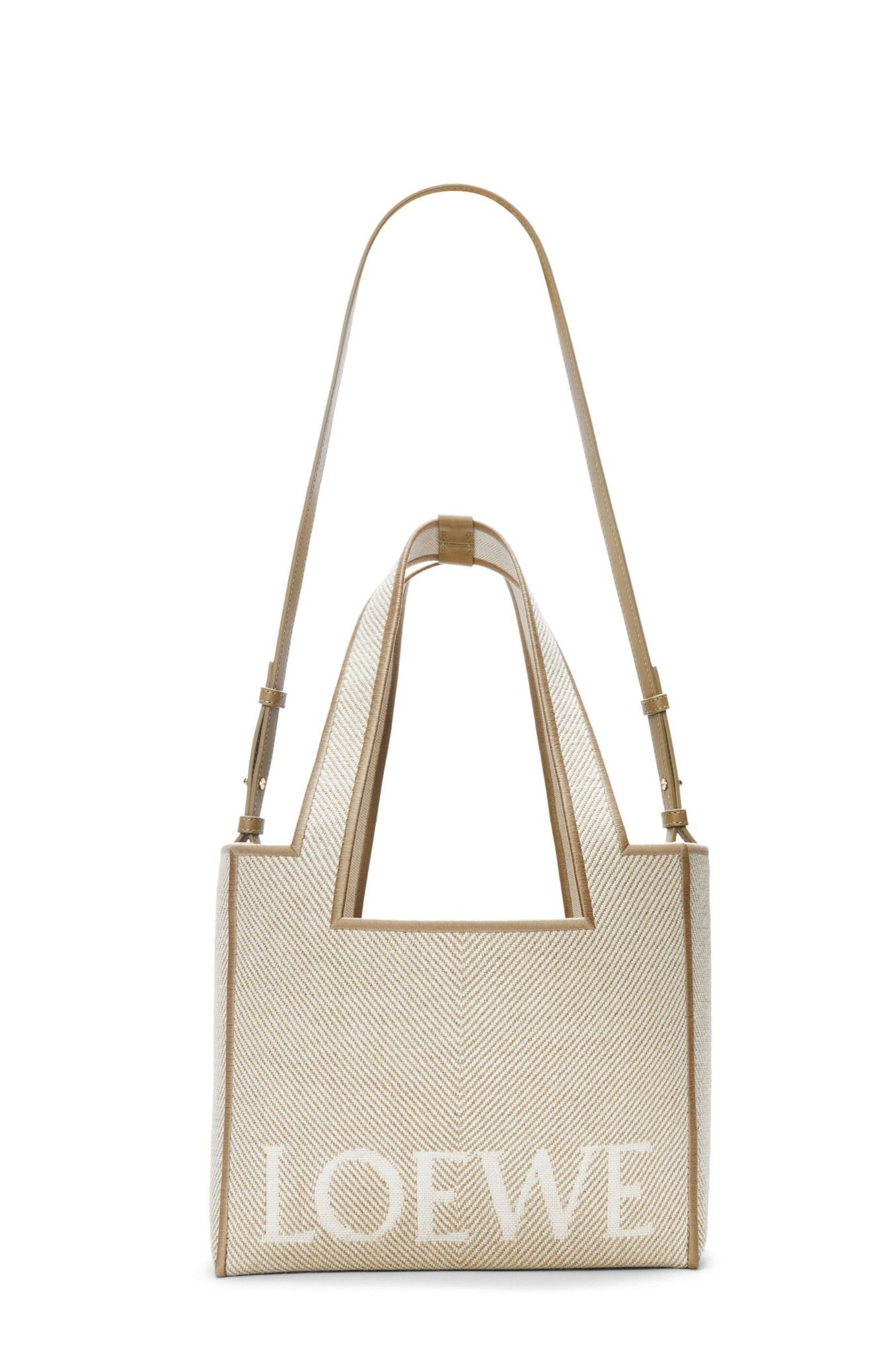  Túi Nữ Loewe Medium Font Tote 'Ecru' 