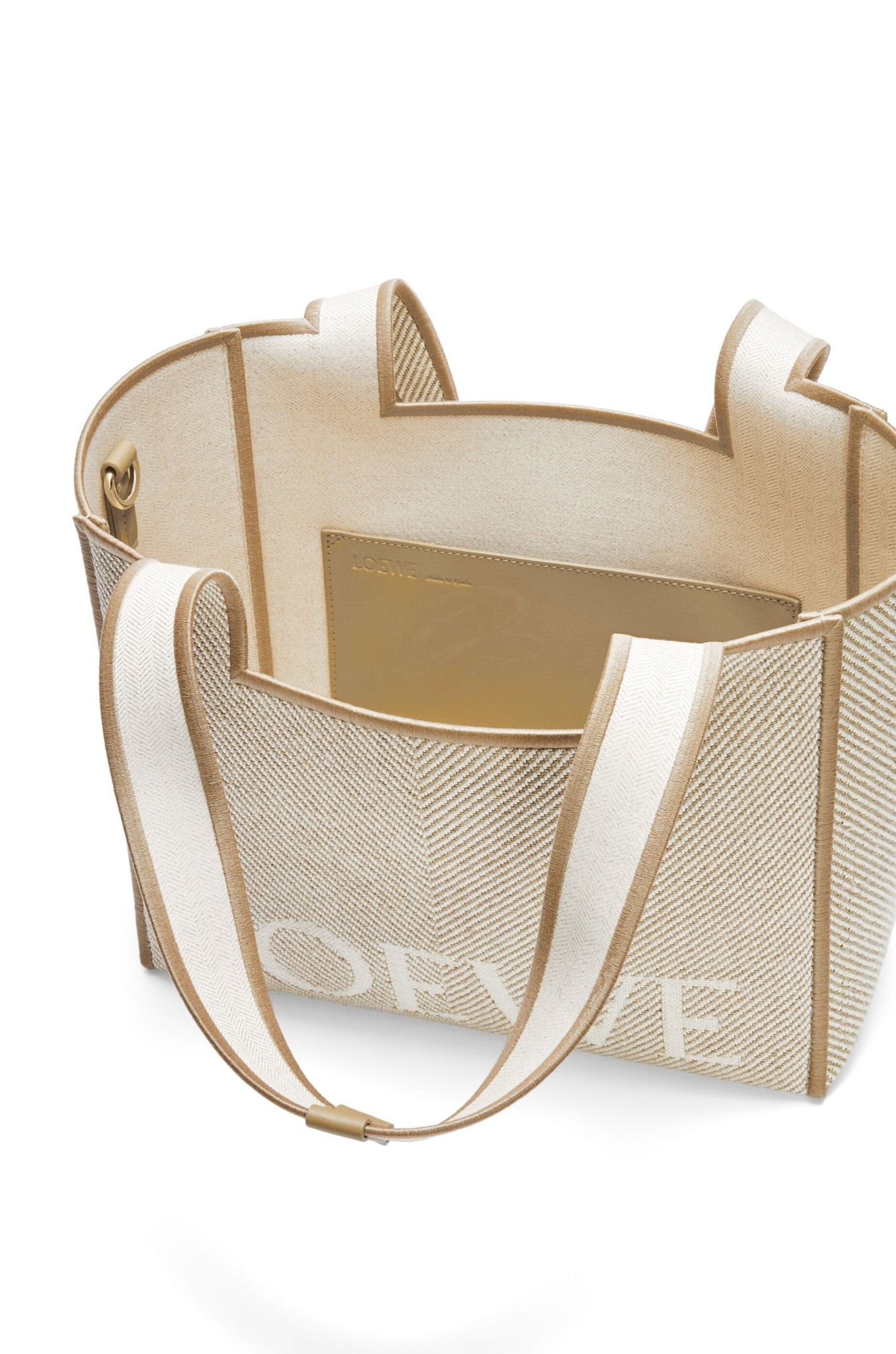  Túi Nữ Loewe Medium Font Tote 'Ecru' 