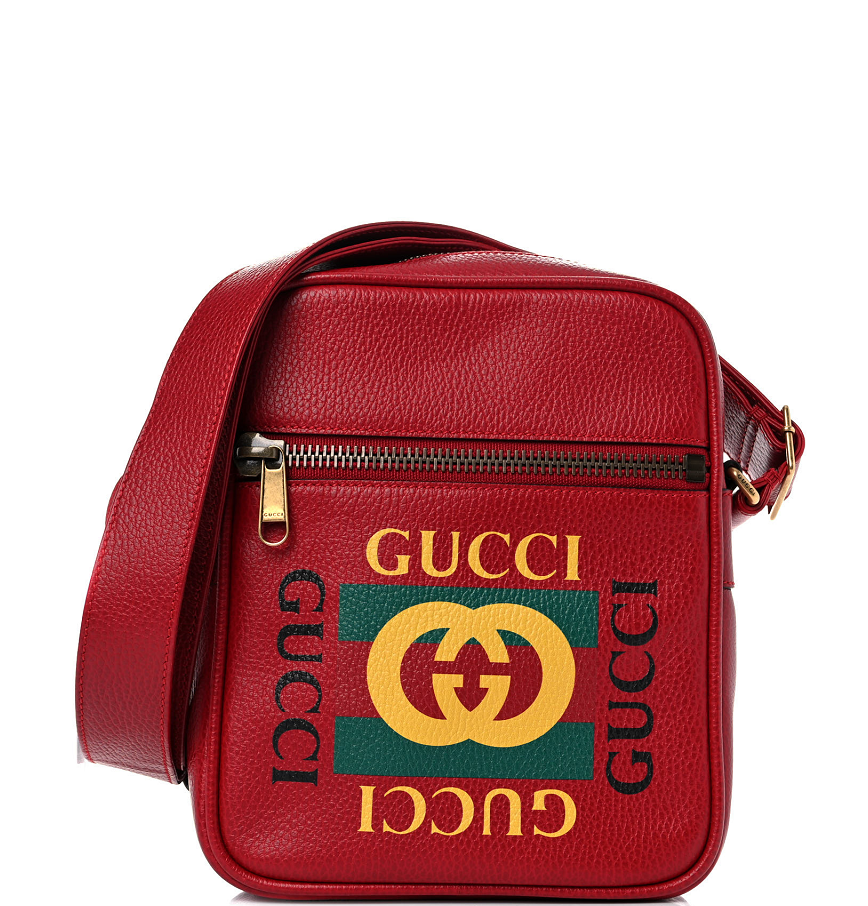 Gucci Padlock GG Supreme Red Apple Canvas Small Shoulder Ladies Handbag -  Walmart.com