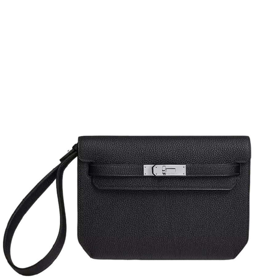 Túi Nam Hermes Pochette Kelly 'Black' H078401CK3Y – LUXITY