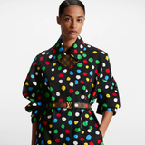  Thắt Lưng Nữ Louis Vuitton X YK LV Initials 30mm Reversible Painted Dots Belt 'Multicolor' 