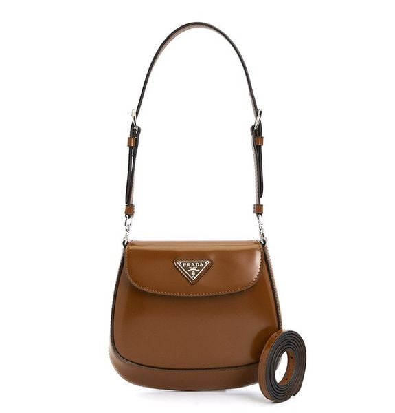  Túi Nữ Prada Spazzolato Cleo Mini 'Brown' 