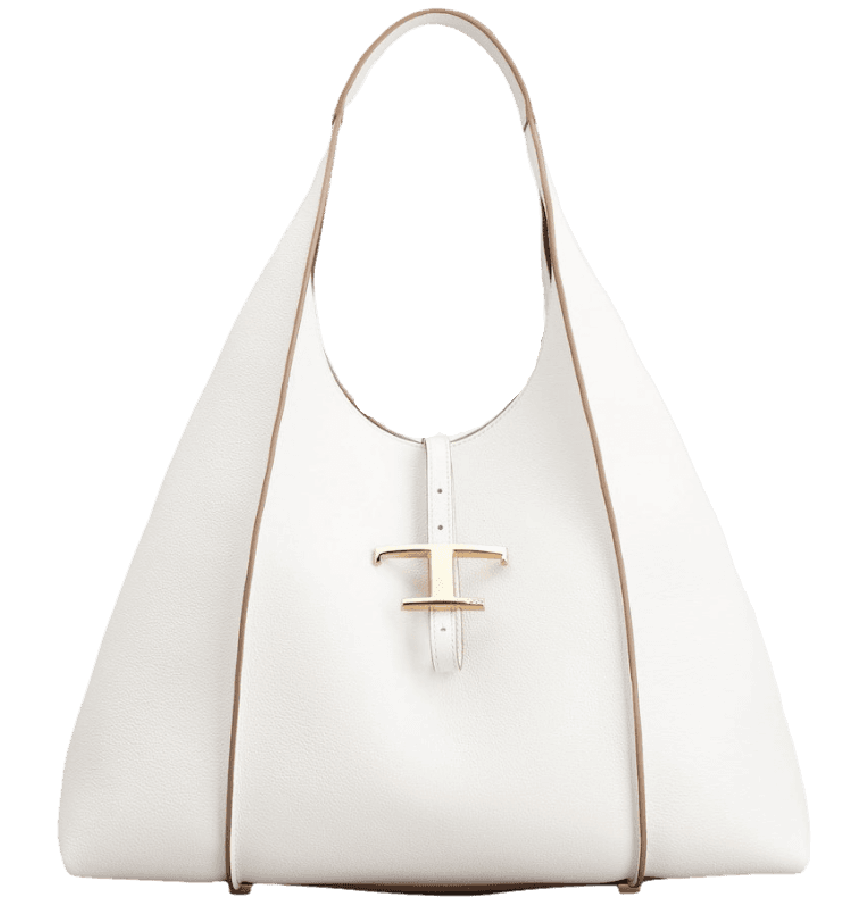  Túi Nữ Tod's T Timeless Hobo Bag Leather Medium 'White' 