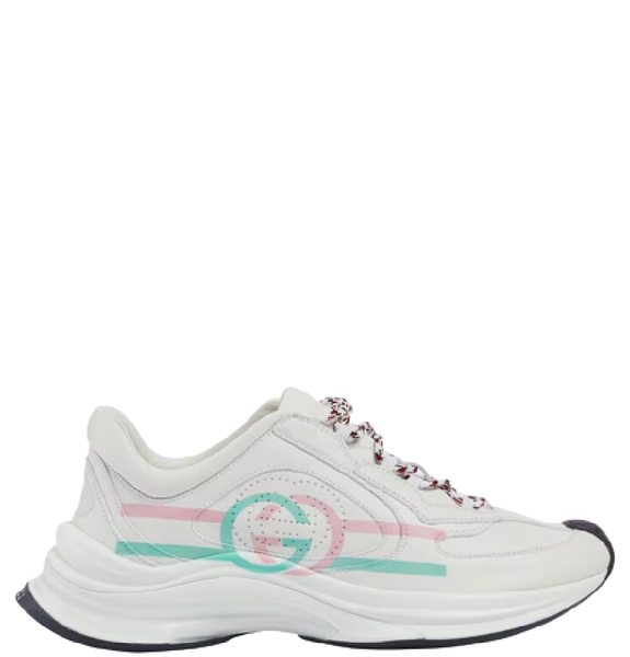  Giày Nữ Gucci Run Trainers 'White Leather' 