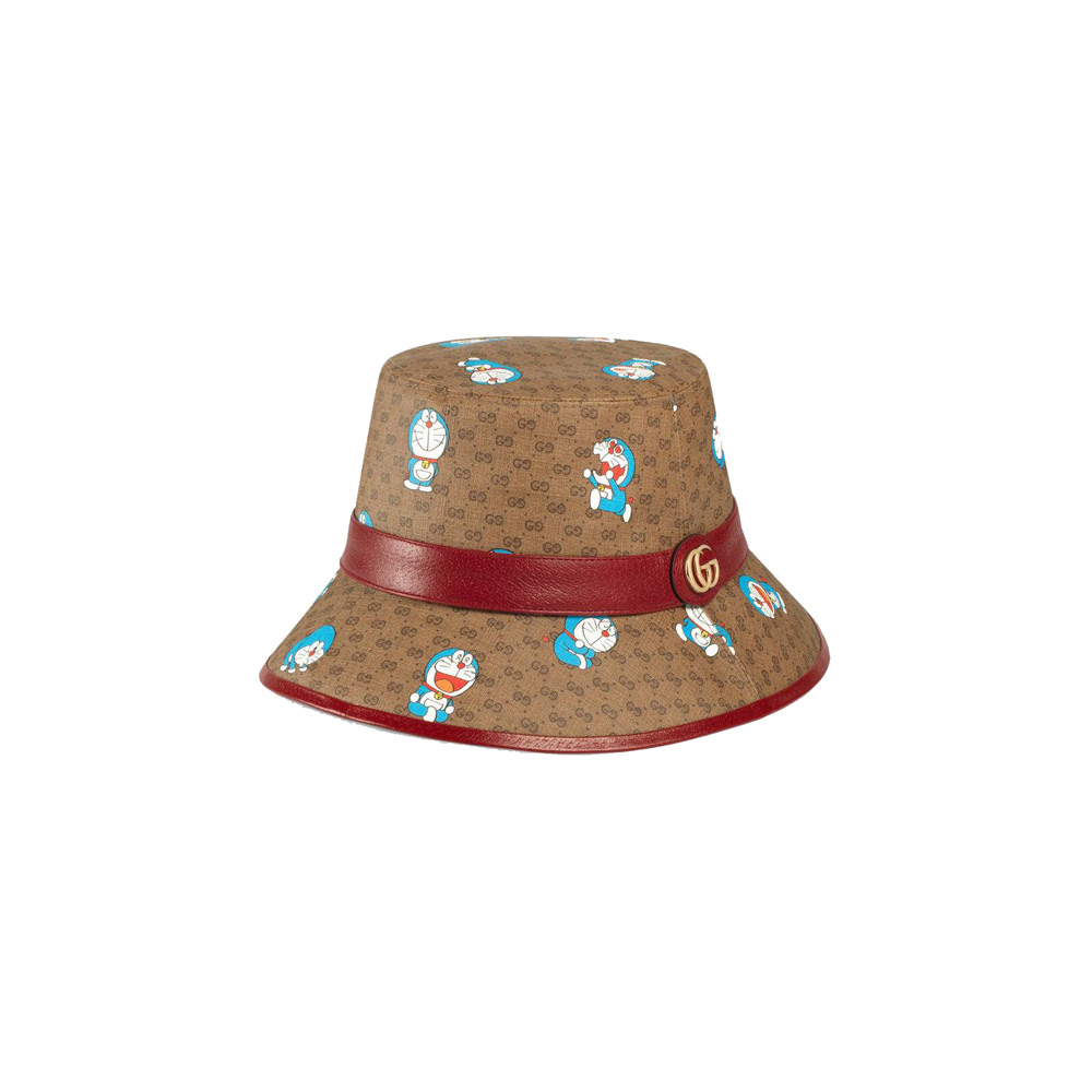 Mũ Gucci x Doraemon Bucket Hat 'Beige Ebony' 648846-4HACU