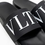  Dép Nam Valentino Rubber Slide 'Black' 