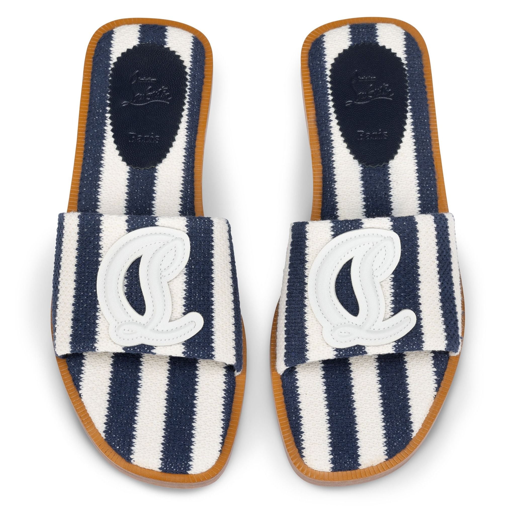  Dép Nữ Christian Louboutin CL Mule 'Blue' 