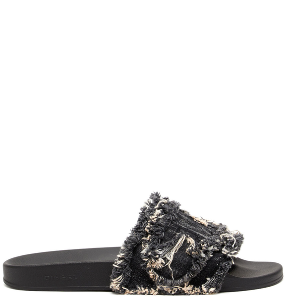  Dép Nữ Diesel Sa-Slide D Denim 'Black' 