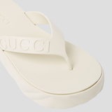  Dép Nữ Gucci Platform Thong 'White' 
