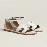  Dép Nữ Hermes Santorini Sandal 'Blanc' 