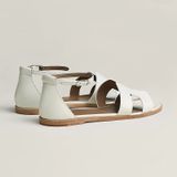  Dép Nữ Hermes Santorini Sandal 'Blanc' 